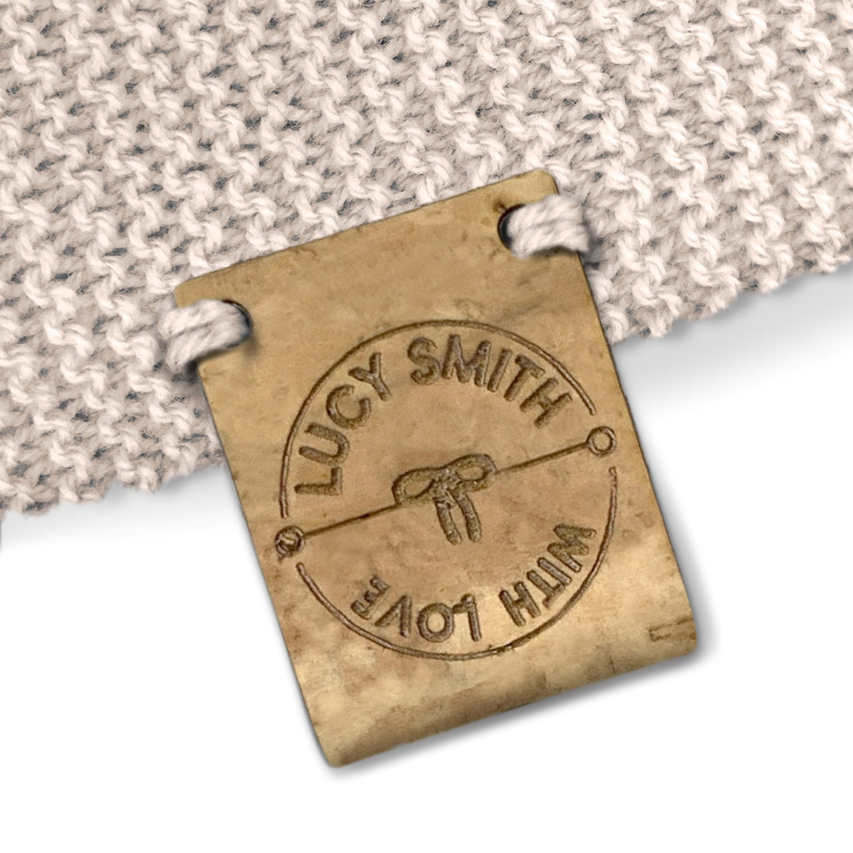 Personalise Foldover Cork Rectangle 50mm x 25mm Labels 088