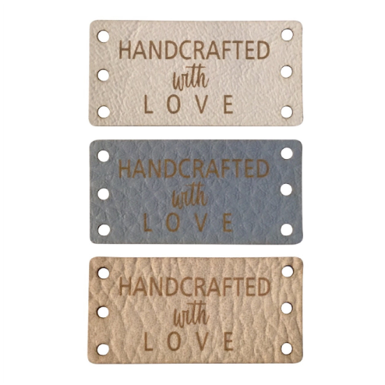 Faux Leather Labels 20mm x 40mm 006