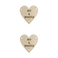 Heart Shaped 30mm Faux Leather Labels 010