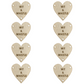 Heart Shaped 30mm Faux Leather Labels 010