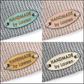 Personalised Cork Oval 28mm x 12mm Labels 078