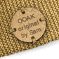 Custom with your text Cork Round Circle 25mm x 25mm  Labels 081