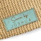 Personalise with your text Cork Rectangle 38mm x 15mm Labels 084