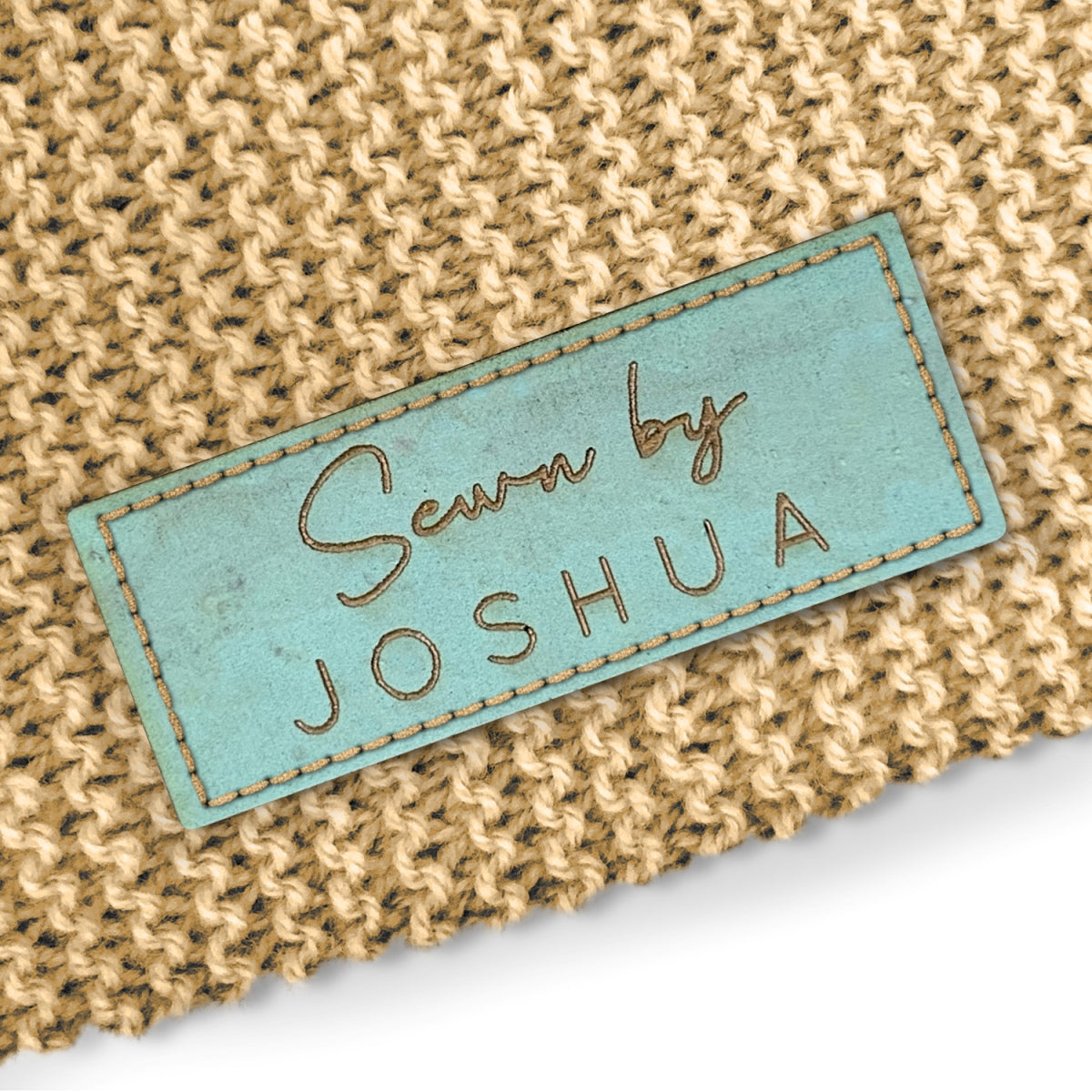 Personalise with your text Cork Rectangle 38mm x 15mm Labels 084