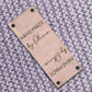 Customise with your own name Foldover Cork Rectangle 50mm x 25mm Labels 087