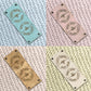 Personalise Foldover Cork Rectangle 50mm x 25mm Labels 088