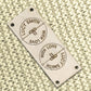 Personalise Foldover Cork Rectangle 50mm x 25mm Labels 088