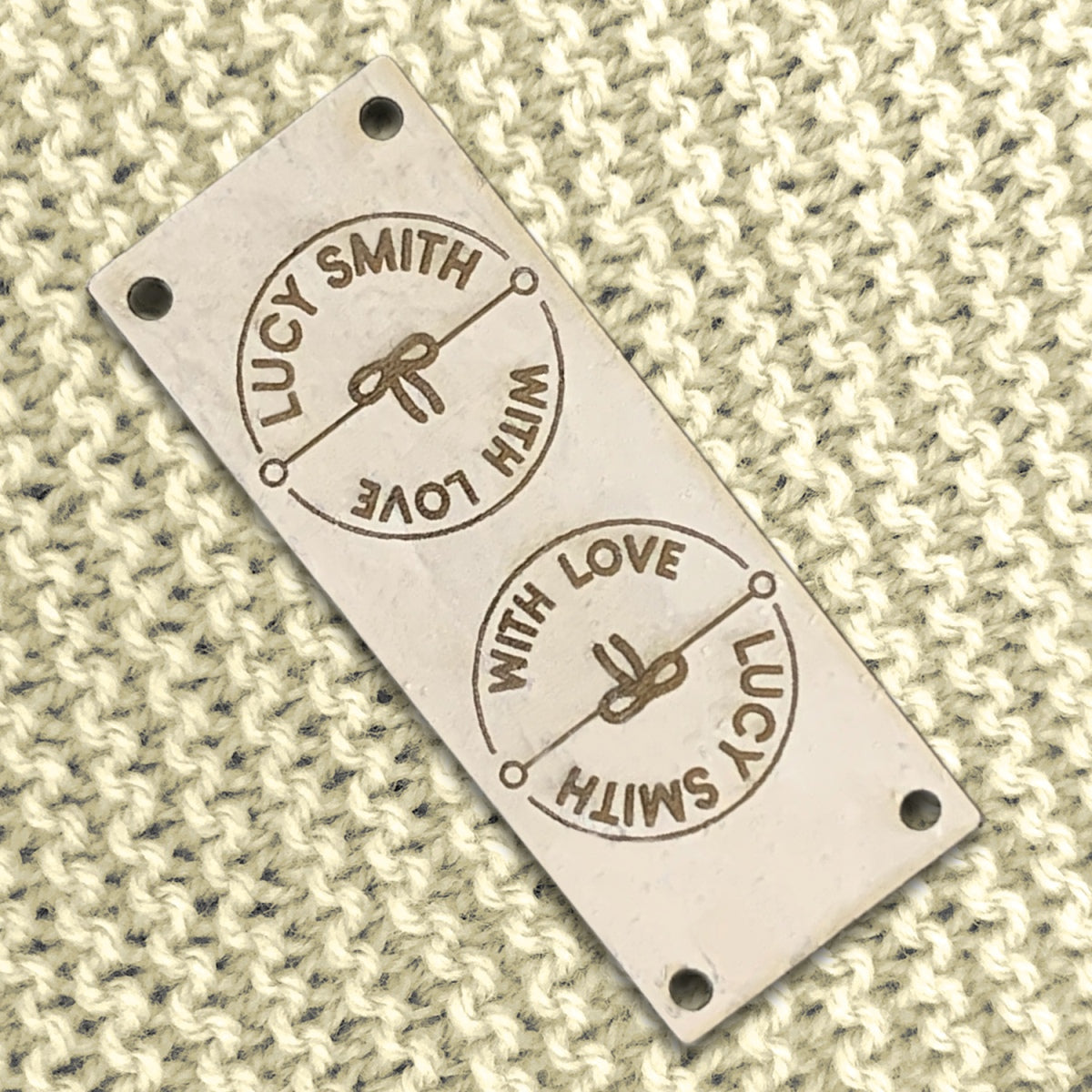 Personalise Foldover Cork Rectangle 50mm x 25mm Labels 088