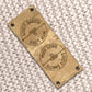 Personalise Foldover Cork Rectangle 50mm x 25mm Labels 088