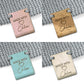 Personalise Foldover Cork Rectangle 50mm x 25mm Labels 089