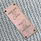 Personalise Foldover Cork Rectangle 50mm x 25mm Labels 089