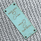 Personalise Foldover Cork Rectangle 50mm x 25mm Labels 089