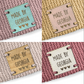 Custom Cork Square 25mm x 25mm Labels 093