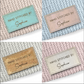 Personalised Cork Rectangle 35mm x 20mm Labels 097