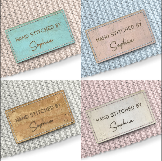 Personalised Cork Rectangle 35mm x 20mm Labels 097